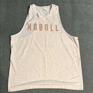NOBULL Cream Graphic Tank Top